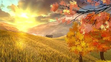 金光太阳唯美麦田枫叶秋天背景视频的预览图